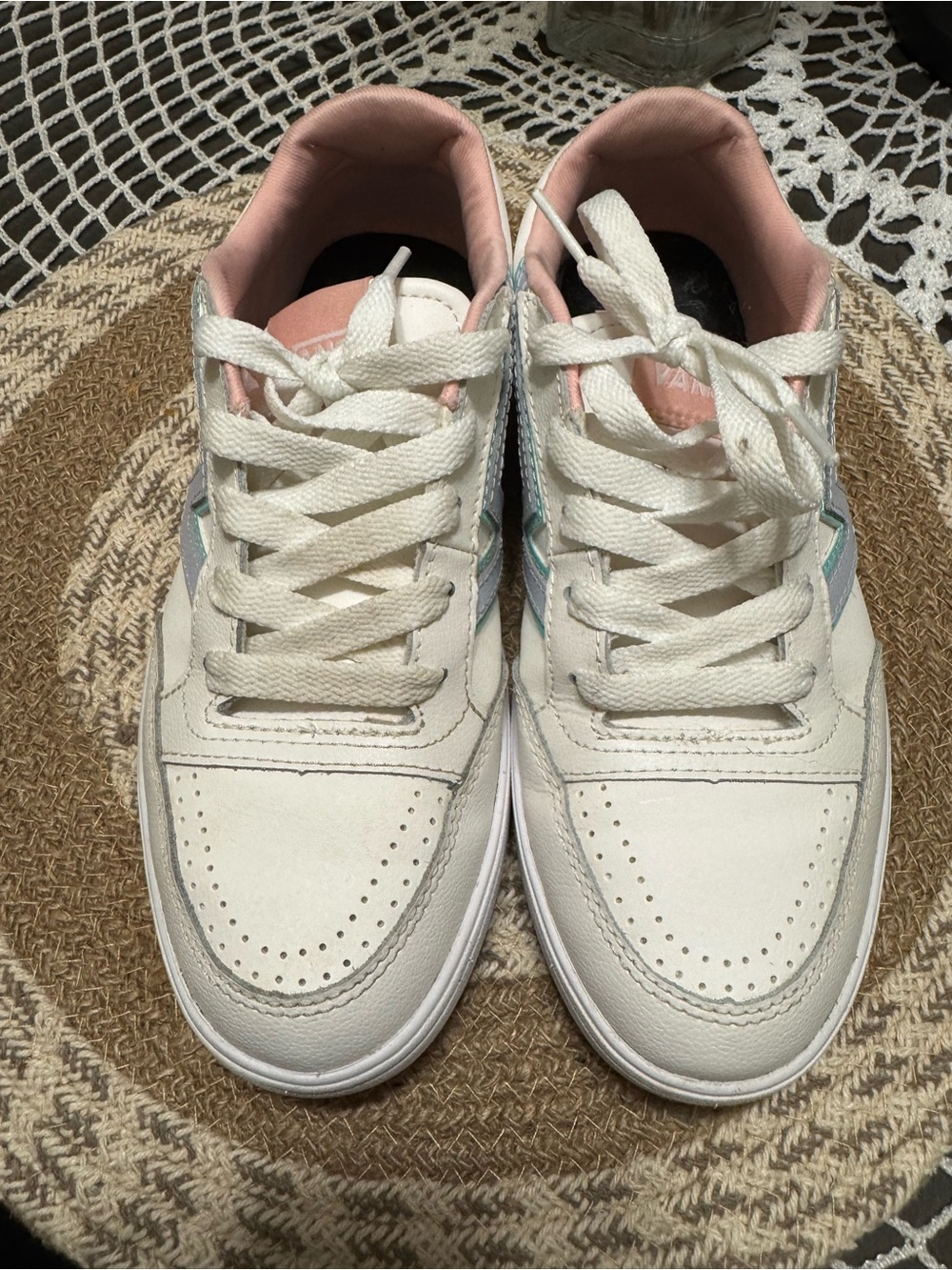 Vans Pink and Black Low-Top Sneaker